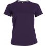 LADIES' SHORT SLEEVE CREW NECK T-SHIRT, Purple