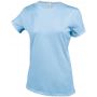 LADIES' SHORT SLEEVE CREW NECK T-SHIRT, Sky Blue