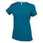 LADIES' SHORT SLEEVE CREW NECK T-SHIRT, Tropical Blue