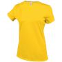 LADIES' SHORT SLEEVE CREW NECK T-SHIRT, Yellow