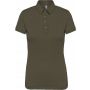 LADIES' SHORT SLEEVED JERSEY POLO SHIRT, Light Khaki