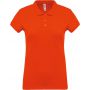 LADIES? SHORT-SLEEVED PIQU POLO SHIRT, Orange