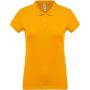 LADIES? SHORT-SLEEVED PIQU POLO SHIRT, Yellow