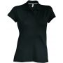 LADIES' SHORT-SLEEVED POLO SHIRT, Black