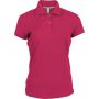 LADIES' SHORT-SLEEVED POLO SHIRT, Fuchsia