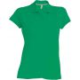 LADIES' SHORT-SLEEVED POLO SHIRT, Kelly Green