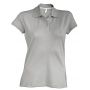 LADIES' SHORT-SLEEVED POLO SHIRT, Oxford Grey