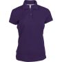 LADIES' SHORT-SLEEVED POLO SHIRT, Purple