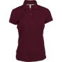 LADIES' SHORT-SLEEVED POLO SHIRT, Wine