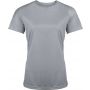 LADIES' SHORT-SLEEVED SPORTS T-SHIRT, Fine Grey