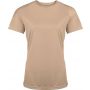 LADIES' SHORT-SLEEVED SPORTS T-SHIRT, Sand