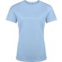 LADIES' SHORT-SLEEVED SPORTS T-SHIRT, Sky Blue