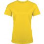 LADIES' SHORT-SLEEVED SPORTS T-SHIRT, True Yellow