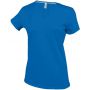 LADIES' SHORT-SLEEVED V-NECK T-SHIRT, Light Royal Blue