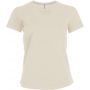 LADIES' SHORT-SLEEVED V-NECK T-SHIRT, Light Sand