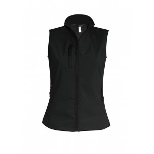 LADIES' SOFTSHELL BODYWARMER, Black (Vests)