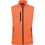 LADIES' SOFTSHELL BODYWARMER, Fluorescent Orange (KA404FOR)