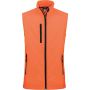 LADIES' SOFTSHELL BODYWARMER, Fluorescent Orange