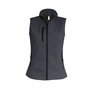 LADIES' SOFTSHELL BODYWARMER, Titanium (Vests)