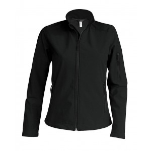 LADIES' SOFTSHELL JACKET, Black (Jackets)