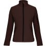 LADIES' SOFTSHELL JACKET, Chocolate