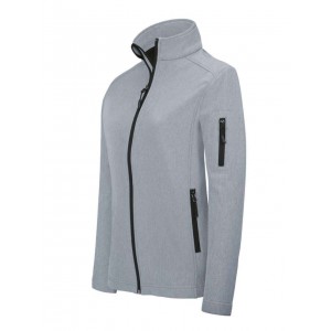 LADIES' SOFTSHELL JACKET, Marl Grey (Jackets)