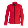 LADIES' SOFTSHELL JACKET, Red