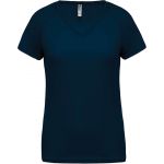 LADIES? V-NECK SHORT SLEEVE SPORTS T-SHIRT, Sporty Navy (PA477SNV)