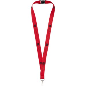 Lago lanyard with break-away closure, Red (Lanyard, armband, badge holder)