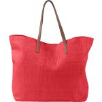Laminated nonwoven (180 gr/m2) beach bag Sana, red (7856-08)