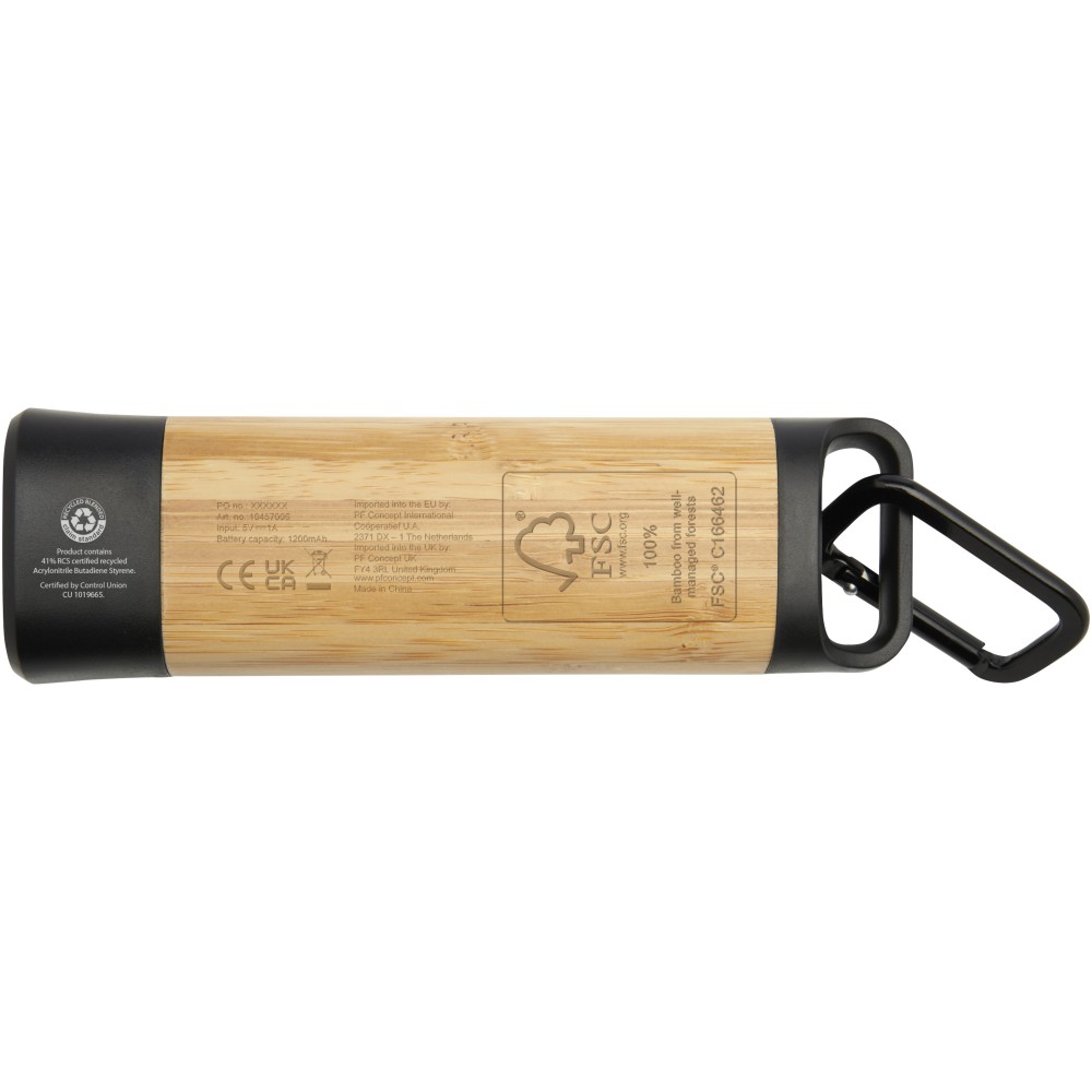 Kuma Taschenlampe aus Bambus und recyceltem RCS Kunststoff m (Lampen)