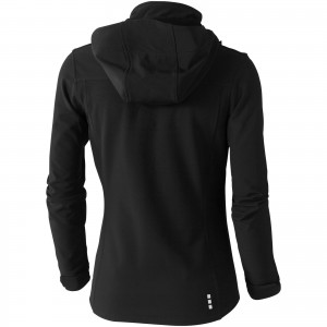 Langley softshell ladies jacket, solid black (Jackets)