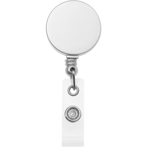 Aspen roller clip keychain, Silver (Lanyard, armband, badge holder)