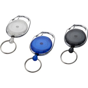Gerlos roller clip keychain, solid black (Lanyard, armband, badge holder)
