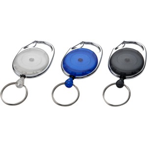 Gerlos roller clip keychain, solid black (Lanyard, armband, badge holder)