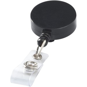 Lech roller clip, solid black (Lanyard, armband, badge holder)