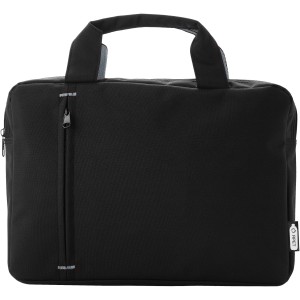 Detroit RPET conference bag, Grey, Solid black (Laptop & Conference bags)