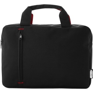 Detroit RPET conference bag, Red, Solid black (Laptop & Conference bags)