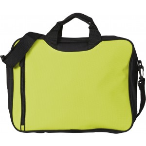 Polyester (600D) shoulder bag Nicola, light green (Laptop & Conference bags)