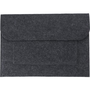 RPET felt document bag Riley, dark grey (Laptop & Conference bags)
