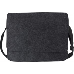 RPET felt laptop bag Layla, dark grey (Laptop & Conference bags)