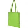 Zeus GRS recycled non-woven convention tote bag 6L, Lime