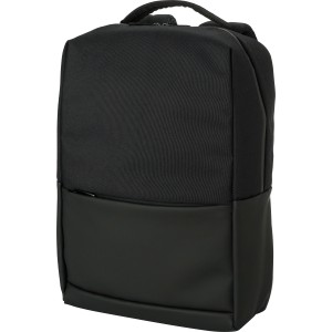Polyester (600D) Laptop-Rucksack Oscar, Schwarz