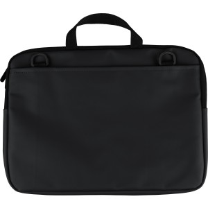 Recycled PU laptop bag Rafi, black <font size=1>[ENG]</font>