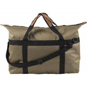 Large polyester sports/weekend bag, brown (Travel bags)