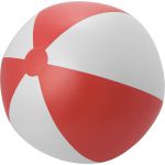 Large PVC beach ball., red/white (6537-48)