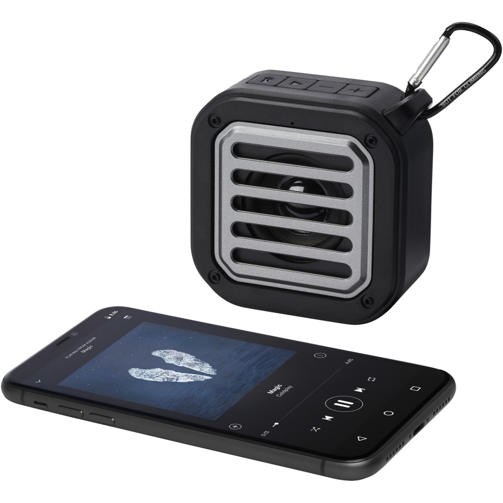Solo 3W IPX5 Solar Bluetooth(r)-Lautsprecher aus recyceltem  (Lautsprecher, Radios, Projektoren)