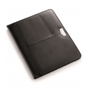 Bonded leather folder Frederick, black (Folders)