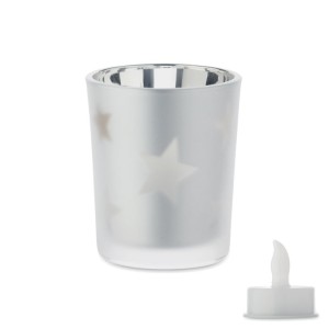 LED tea light candle, Matt Silver <font size=1>[ENG]</font>