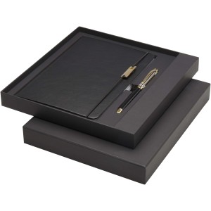 Legato A5 Notizbuch und Tintenroller Set, schwarz